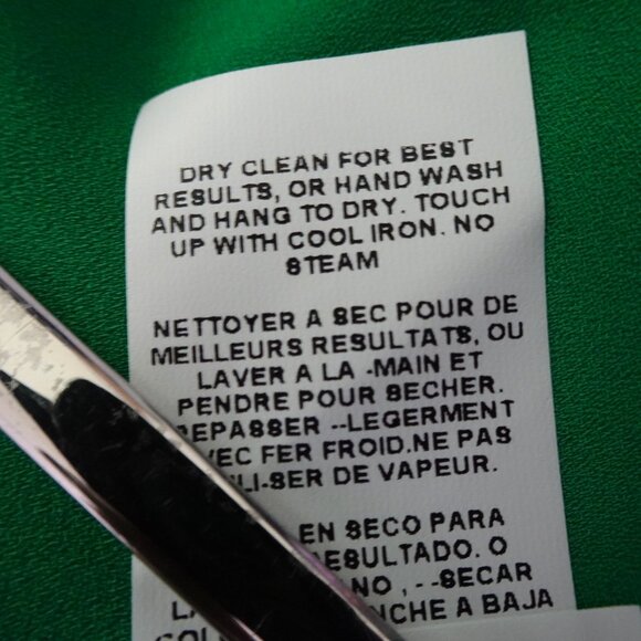 Karen Kane Faux Wrap Top Women's Plus Size 3X Green Flutter Sleeve Surplice - Picture 10 of 10